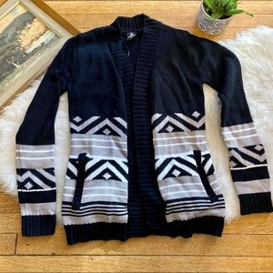 Firefly Aztec Pattern Intarsia Cardigan